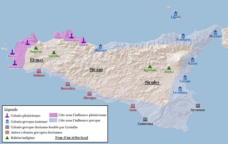 Les Colonies Phéniciennes et Grecques de Sicile