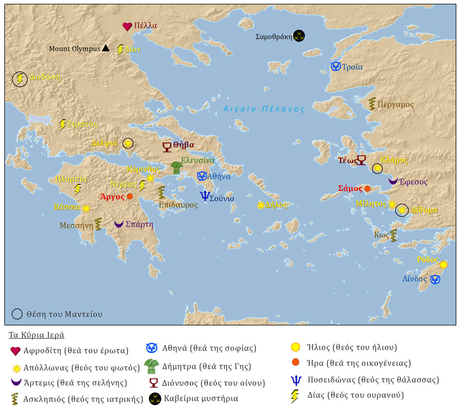 Κύρια Ιερά της Αρχαίας Ελλάδας