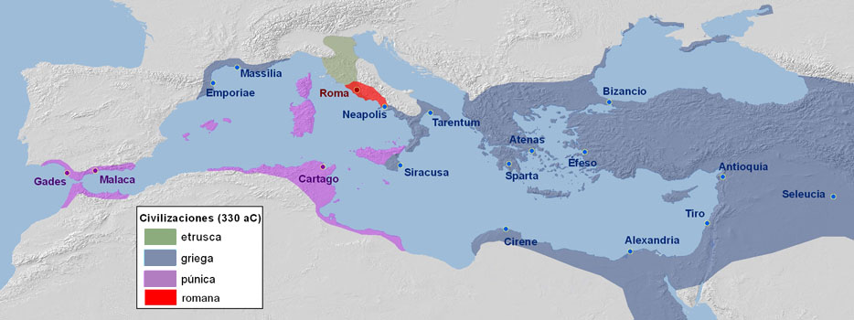 La conquista romana del Mediterráneo